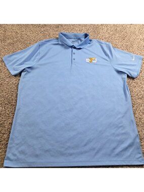 Nike St. Louis Blues NHL Polo Mens 2XL Blue Standard Fit Performance